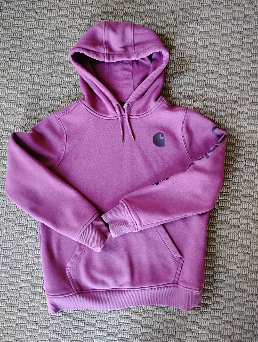 Women's Carhartt Pullover Hoodie with Chest Logo SZ M